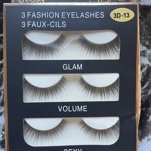 3 pairs different style false eyelashes